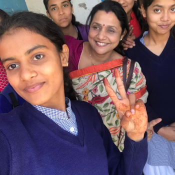Selfie of Dr. Divya Kumar actively engages in healthcare events, partnering with Accord Hospital and others